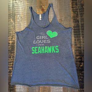 🎀 Seattle Seahawks XXL Tank Top Gray This Girl Loves Her Seahawks